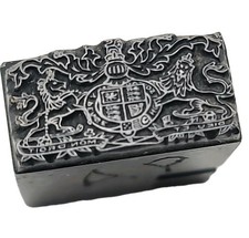 Victorian Queen Victoria British Royal Arms Steel Intaglio Printing Block Die UK picture