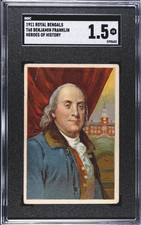 Benjamin Franklin 1911 T68 Royal Bengals SGC 1.5 Heroes History (Miners Extra) picture