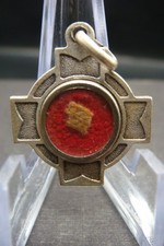 VINTAGE ST IGNATIUS OF LACONI CAPUCHIN RECONCILED HOLY RELIC MEDAL PENDANT ITALY picture