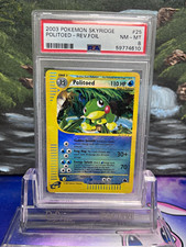 Pokémon Politoed 2003 Skyridge Reverse Foil #25 PSA 8 Graded English picture
