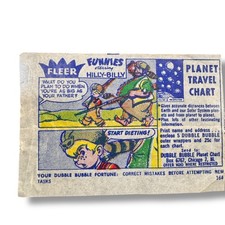 1950s Fleer Funnies Hilly Billy Gum Comic Wrapper Vintage Dubble Bubble Ad Rare picture