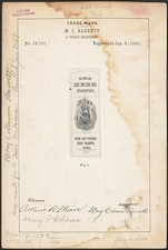 Photo:Fredonia NY 1889 M C Barrett Hebe Tonic Medicine Trademark Label picture