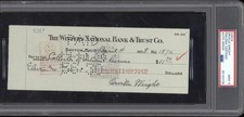 Orville Wright Signed Check 3 Winters National Bank PSA Auto 9 picture