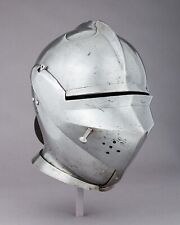 Medieval Italian Close Armet Helmet Knight Visor Helmet 16 Gauge Warrior steel picture