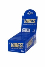 Vibes Rice Rolling Papers 1 1/4 Blue 50 Pack 50 CT picture