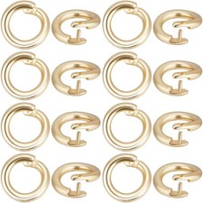 50Pcs 18K Gold Plated Locking Jump Rings for Jewelry Making picture