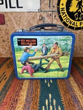 Vintage 1974 Six Million Dollar Man Metal Lunchbox (no Thermos) picture