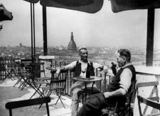 Terrace Turin City Piemonte Italy 1930-40 OLD PHOTO picture