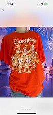 Disneyland Resort Halloween Adult Orange T-Shirt Mickey Minnie Donald picture