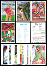 1989 Killer Cards Complete Set #1-45 w/ Checklist & T Shirt offer Card picture