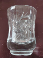 Vintage Lausitzer Lead Crystal Hand Cut Star Of David Pattern Toothpick 2.38