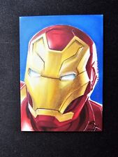 Marvel Iron Man Sketch Card By Rhiannon Owens 1/1 Finding Unicorn Infinity SAGA picture