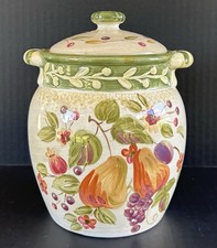 Certified International  La Toscana Pamela Gladding Kitchen Canister Jar Medium picture
