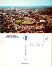 Minneapolis MN Bird's Eye View Of University Of Minnesota Postcard 61409 picture