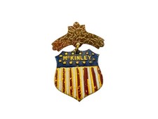 ANTIQUE 13 STAR McKINLEY PINBACK BADGE MEDAL picture
