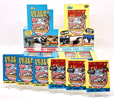 1991 Topps Desert Storm 1st + 2nd Series Sealed (6) Six Packs Lot COA / Victory picture