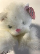 Vintage 1986 Percy The Amazing Cat White Plush Stuffed Animal With Sonic Control picture