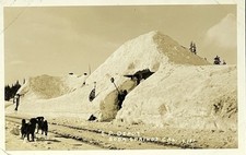 RPPC Southern Pacific Railroad Depot Soda Springs CA Snow Scene picture