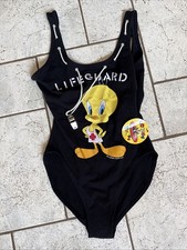 NWT Vintage Tweety Warner Bros. Looney Tunes Size 9/10 Junior Swimsuit Rare picture