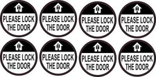 1.5in x 1.5in Please Lock the Door Vinyl Stickers Car Truck Vehicle Bumper Decal picture