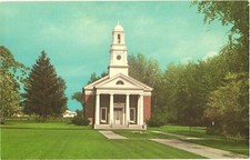Fredonia NY First Presbyterian Church Postcard 1956 Curteichcolor Unused picture