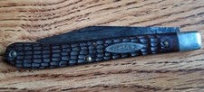 Vintage Case XX  Slim Line Trapper 61048 SSP Pocket Knife 10-dot Knife  picture