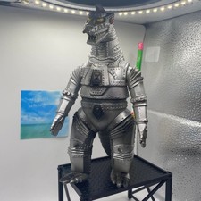 Vintage Mechagodzilla Kaiju Sofubi Vinyl Action Figure Bandai Japan picture