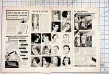 1930s Fashion Ephemera Magazine Spread Girl Yesterday Tomorrow Corsets Ads picture
