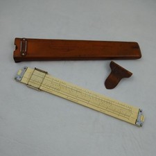 Antique K&E (Keuffel Esser) 4092-3 Slide Rule w/Metal Cursor Bars w Case VIDEO picture