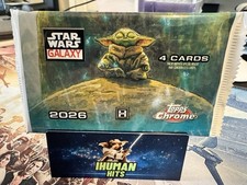 2026 Topps Star Wars Chrome Galaxy Sealed Trading Cards Hobby 