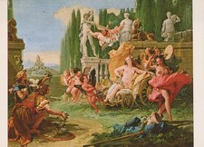 The Triumph of Flora Painting by Giovanni Battista Tiepolo Postcard picture