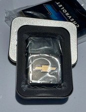 Zippo Chevy Midnight Bowtie Black Ice Lighter A 05 Sealed Tin Only One eBay Rare picture