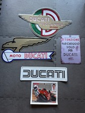 Ducati Motorcycle  Vintage Novelty Metal Sign Collection + Doug Polan Autograph picture