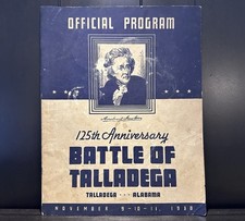 1938 Battle Of Talladega Alabama 125th Anniversary Official Program US Military picture
