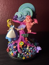 Disney Alice in Wonderland Glow in Dark Alice and Cheshire Figurine picture