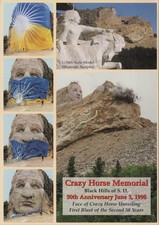 Korczak's Heritage, Inc. Crazy Horse Memorial 50th Anniversary 1999 postcard picture