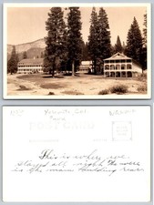 Wawona Hotel Yosemite Park CA Real Photo Postcard RPPC Vintage c1920s picture