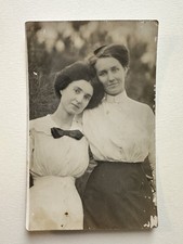 Vintage 1910s RPPC Two Women Affectionate Pose picture