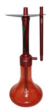 AlfeShisha Performance Epoxi Hookah Red, Glass Shisha, Portable Glass Vase picture