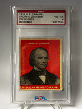 1932 U.S. Caramel Presidents Andrew Johnson #4 PSA 4 American Caramel  picture
