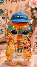 Starbucks Singapore x Mofusand 2026 Collection Cat Shaped Glass Cup picture