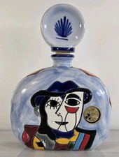 Los Azulejos Picasso Masterpiece Collection Tequila Hand Painted Ceramic Bottle picture
