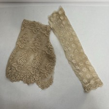 Antique Lace Dress Pieces Parts Sleeve Leg Undergarment Edwardian picture