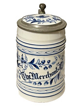 PRE-1900/PRE-PROHIBITION ANTIQUE ST LOUIS MO KOERNER ‘THE MERCHANTS’ BEER STEIN picture
