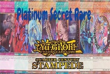 Yugioh Quarter Century Stampede RA04 Platinum Secret Rare 1st Edition MINT picture