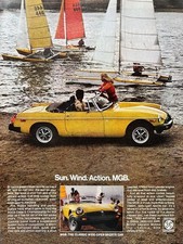 Collectible 1978 MG MGB original published color ad B104 picture