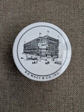Vintage Porcelain Trinket Box Featuring R.H. Macy & Co Flagship NYC New York picture