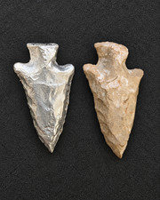 1 of 1 FTB 1.28 Ozt .999 Silver Cast + Genuine North Alabama Arrowhead picture