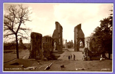 ENGLAND GLASTONBURY ABBEY VINTAGE PHOTO 7573 picture