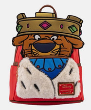 Loungefly Disney Robin Hood King John Crown Mini Backpack picture
